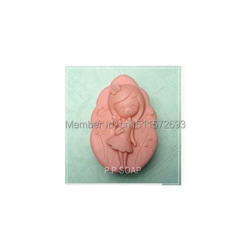 New Sunny girl Craft Art Silicone Soap mold Craft Molds Handmade soap molds