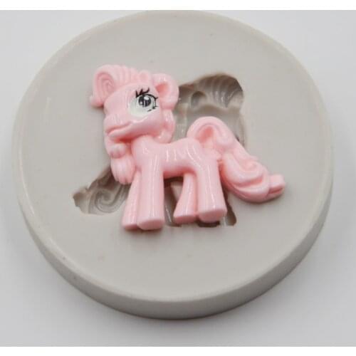 Adorable Silicone Horse Shaped Fondant Cake Decorating Mold Handmade Chocolate Candy For Babys Birthday Party