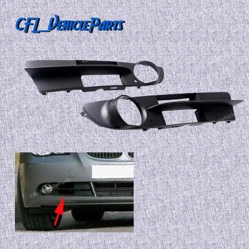 Pair Left+Right Front Fog Light Bumper Grille Trim Cover 51117049243 51117049244 For BMW E60 E61 525i 525xi 530i 550i