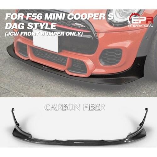 For F56 Mini Cooper S DAG Style Carbon Fiber Front Lip (JCW front bumper Only)