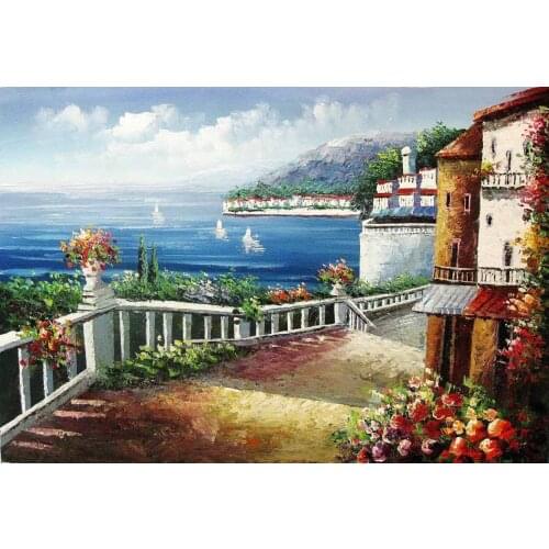 Landscape oil painting ,pure hand painting oil painting decorative painting Free shipping