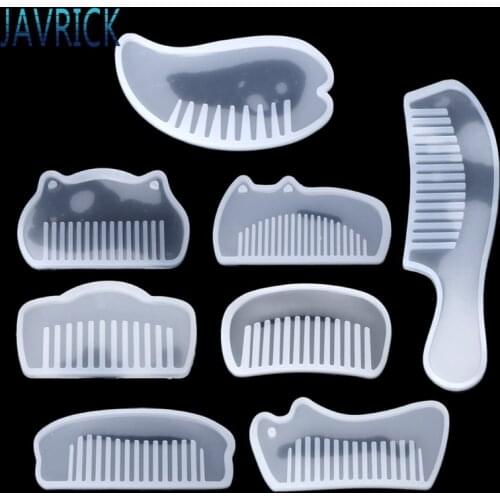 3D Transparent Silicone Comb Mold Epoxy Resin Molds For DIY Jewelry Making Tools F3MD