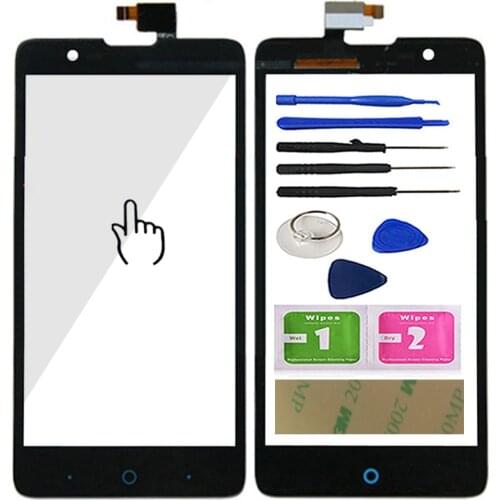 Touch Screen For ZTE Blade L3 Plus V993W Touch Glass Sensor Replace Front Glass Digitizer Panel Mobile Phone Tools Adhesive