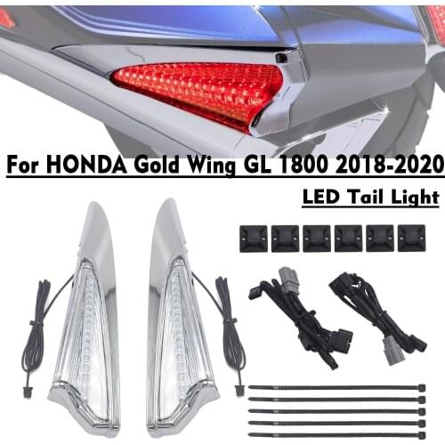 For HONDA Goldwing GL1800 GL1800 F6B 2018-2020 Motorbike Saddlebag Accent Swoop LED Light Turn Signal Case Kit
