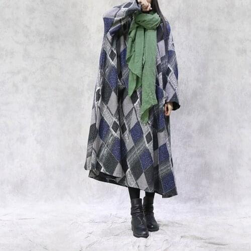 Loose Art retro cape Dress 2021 fall oversized hooded gown gown brand foreign trade live coat