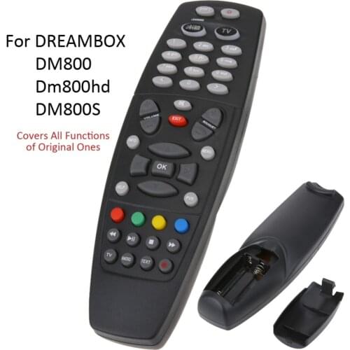 Smart TV Remote Control Replacement Television Remote Control Unit Black All Functions For DREAMBOX DM800 Dm800hd DM800SE HDTV