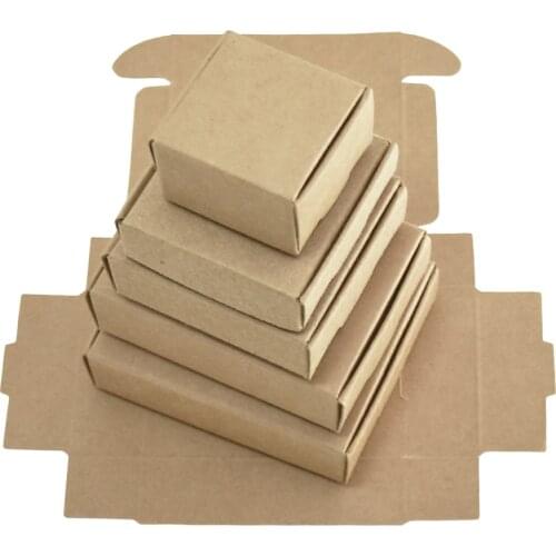 50Pcs Kraft Paper Airplane Box for Gift Party Packaging Reusable Dustproof Recyclable Candy Chocolate Nut Storage