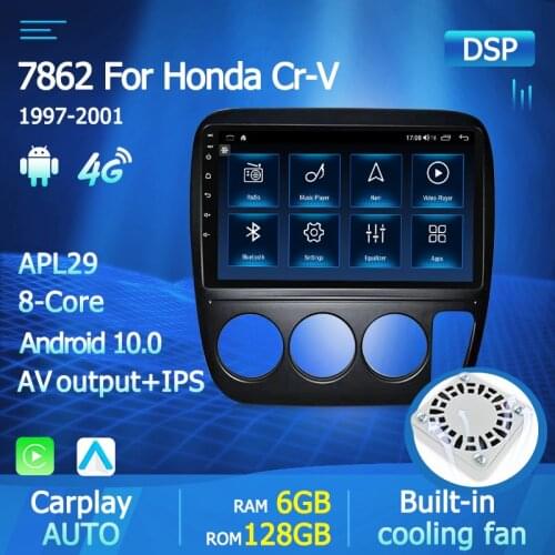 Yelloberry Android 10.0 Octa Core Car Multimedia Stereo Player FOR Honda CRV CR-V 3 1997-2001 IPS DSP 4G LTE car GPS navigation