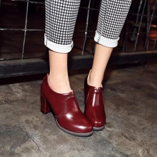 Big Size 11 12 13 14 15 16 17 ladies high heels women shoes woman pumps Package the heel Package toes Rough heel round head