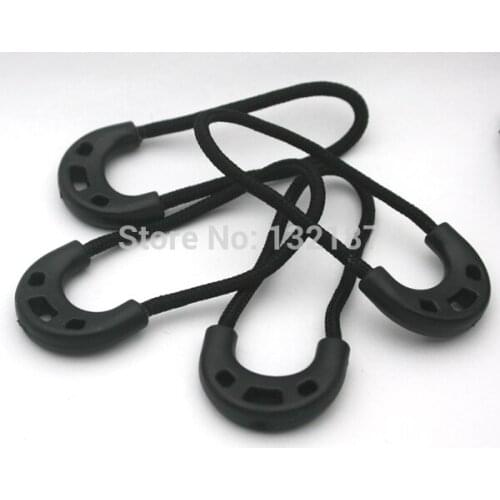 100pcs/lot slip-resistant zipper puller black plastic puller for apparel luggage bag sportwear free shipping 009