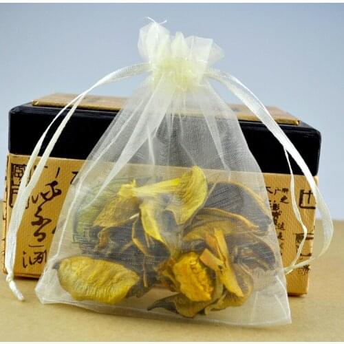 100pcs Ivory Organza Bags 13x18cm Wedding Favor Christmas Jewelry Boutique Gifts Packaging Bag Cute Organza Gift Bag Pouches