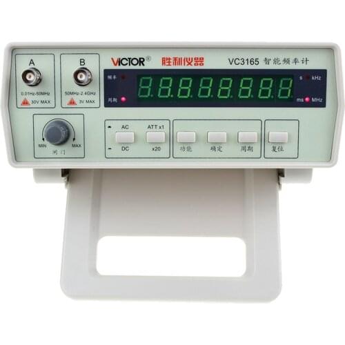 110V/220V New Style Top Quality 0.01Hz - 2.4GHz Precision Frequency Meter Frequency Counter VC3165