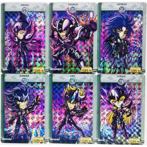 12pcs/set Saint Seiya Gold Saint Dark robes Toys Hobbies Hobby Collectibles Game Collection Anime Cards