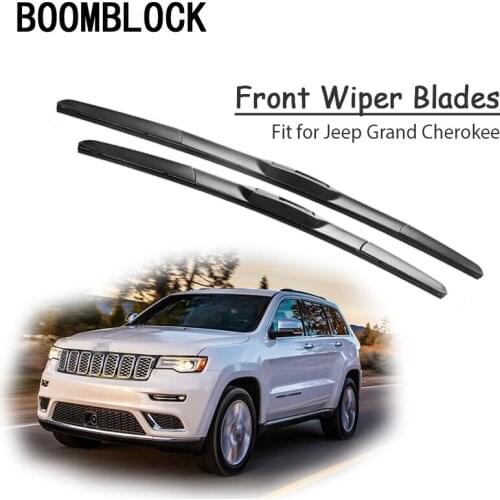 BOOMBLOCK 2PCS High Quality Front Windshield Wiper Blades For Jeep Grand Cherokee WJ WK WK2 2018 2017 -2000 Accessories