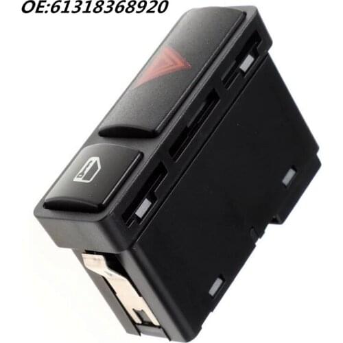 61318368920 Emergency Flash Light Switch Push Button Hazard Warnng Light Lock Switch On/Off Switch For BMW 3 Series E46