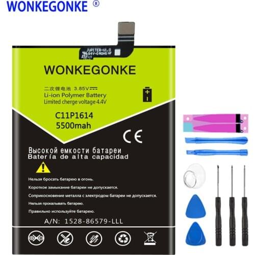 WONKEGONKE C11P1614 battery for Asus ZC521TL zenfone 3S MAX Dual SIM TD-LTE ZenFone Pegasus 3S Batteries Bateria