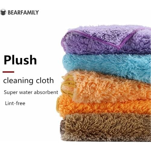 BEAR FAMILY Microfiber Cleaning Cloths