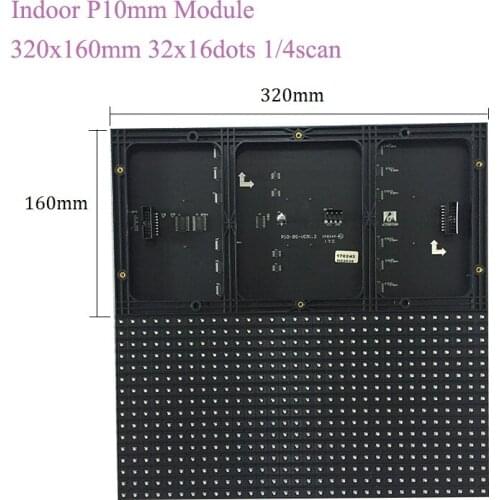Free Shipping Indoor P10 HD SMD 320x160mm Full Color Led Module 32x16dots Led Panel For Advertising, Led Display Screen