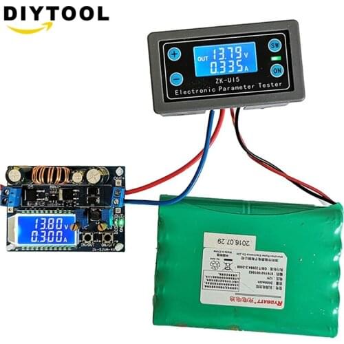 Voltage and current meter power capacity time undervoltage and overvoltage protection battery charge discharge control