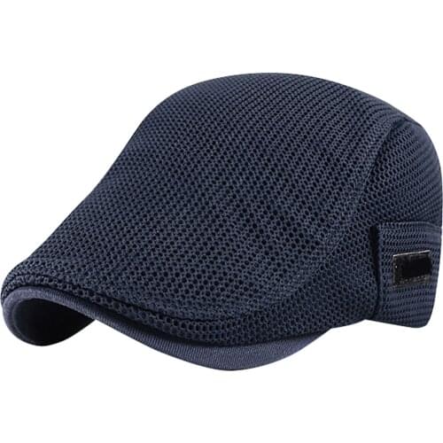 Men Women Solid Flat Warm Winter Comfortable Adjustable Buckle Breathable Mesh Travel Outdoor Portable Fashion Peaked Cap Summer