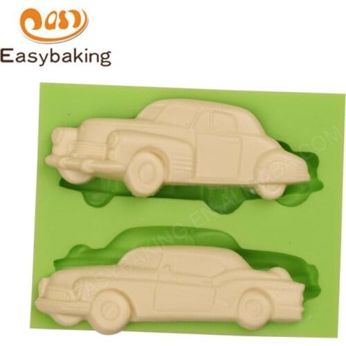 Classic Car Model Silicone Mold Fondant Cake Decorating Tools 3D Mini Toy Cars Resin Mould for Candy Cookie