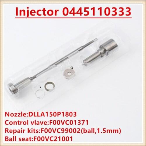 Common rail injection injector repair kit DLLA150p1803 F00VC01371 F00VC21001 F00VC99002 for0445110333