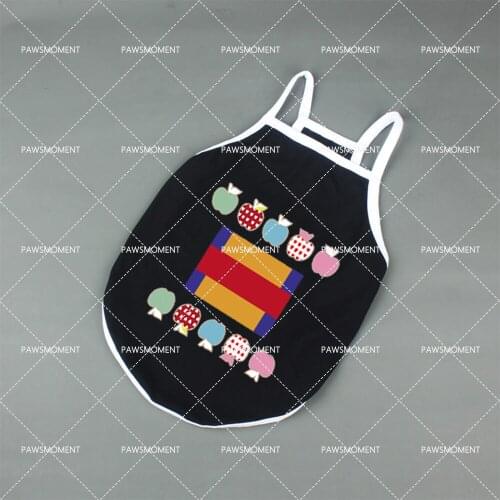 Cute Print Summer Cotton Cool Sling Vest Chihuahua for Yorkies Dog Accessories Pet Dog Clothes for Small Dogs Cloting PC1552