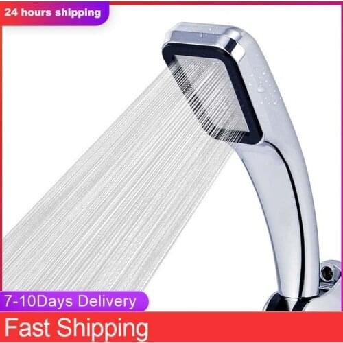 High Pressure Shower Head Rainfall 300 Holes Handheld shower Nozzle for bathroom shower Head Filter Spray Water Saving Accessory