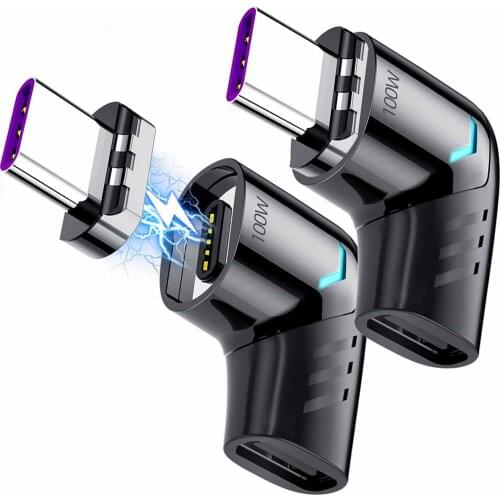 100W USB Type-C Magnetic Adapter Fast Charging USB Type-C to Type-C Magnet Converter Magnetic Cable USB Connector