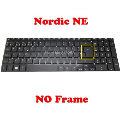 Nordic Keyboard For ACER 5830 V3-551 V121702FK4 NK.I171S.00K V121702AK4 PK130N42A23 NK.I171S.00K MP-10P36DN-5281W 0KN0-7N1ND2213
