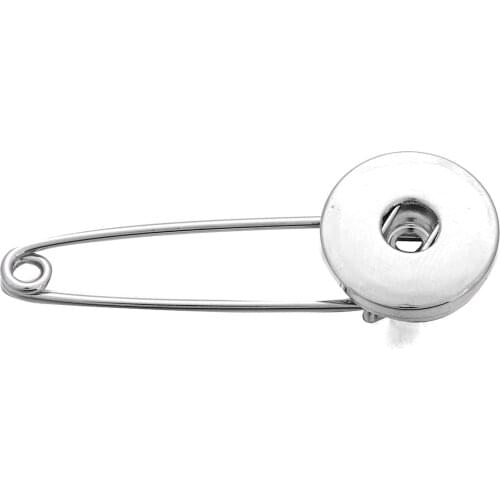 2018 New Snap Buttons Brooch Jewelry Pins Brooch Fit 18mm Snap Button Jewelry For Women Weddings Brooches Pins Gift