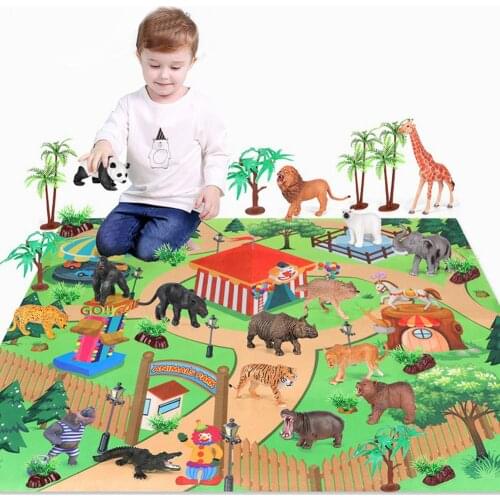 New Dino World Tree Forest Animal Action Figures Building Blocks Compatible City DIY Bricks Kids Toys