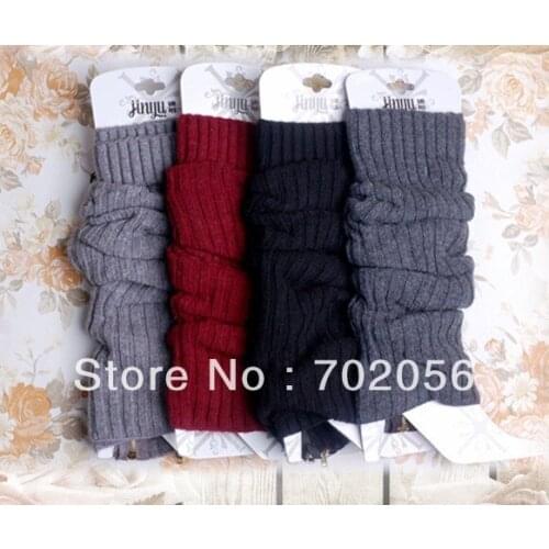 Solid Zipper leg warmers LEG Boot CORVER Sexy Socks 20 pairs/lot #2454