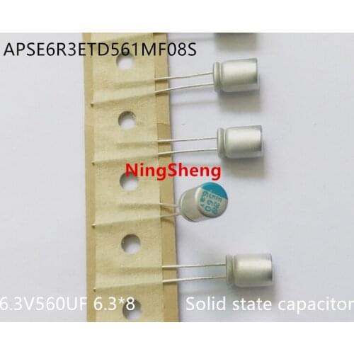 Original new 100% APSE6R3ETD561MF08S 6.3V560UF 6.3*8 solid state capacitor (Inductor)