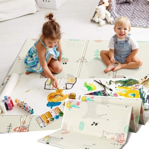 Puzzle Gym Mats Foldable Baby Play Mat XPE Foam Kids Rug 1cm Thickness Childrens Developing Carpet For Toddler Games Activity