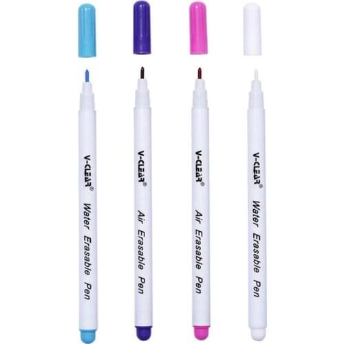 Air Erasable Pen Water Soluble Fabric Marker Vanishing Ink Pen Fabric Marking Auto-disappear For Clothing DIY