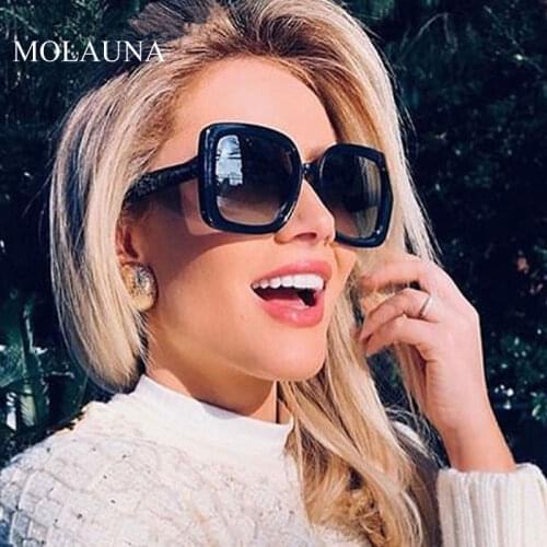 Luxury Square Sunglasses Women 2021 Vintage Brand Designer Retro Sun Glasses Fashion Big Frame Female Okulary Feminino UV400