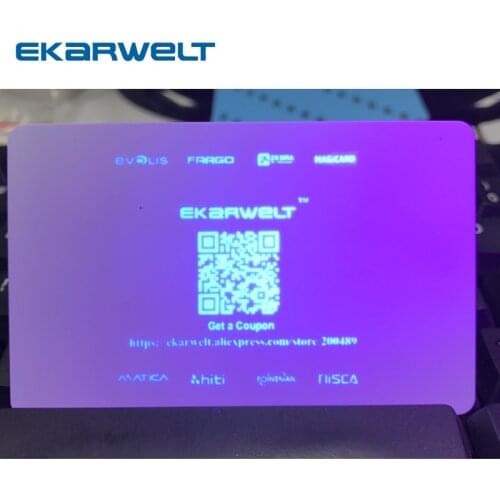 Compatible Magicard MA1000K-UV invisiable blue Color in 1000 prints use in Pronto Enduro3E Rio Pro Card Printer