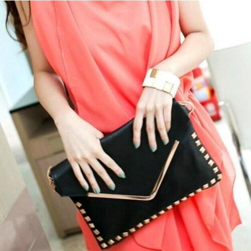 Bag again 020817 new hot lady fashion envelope bag female day clutch bag