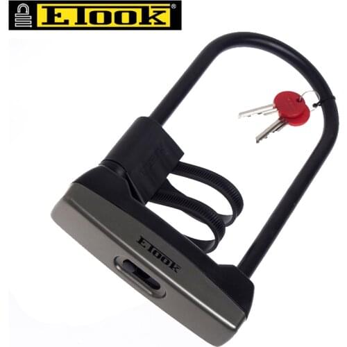 ETOOK Alloy Steel Bicycle U Lock Safety Anti-theft Heavy Duty Portable Fixing MTB Road Bike Motorcycle Scooter Universal Lock