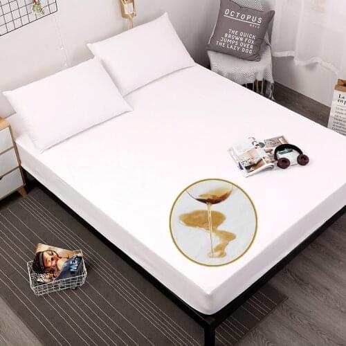 Waterproof Mattress Cover Protector Mattress Pad Cover Fitted Sheet Bed Bug Proof Dust Mite Single Double Queen King