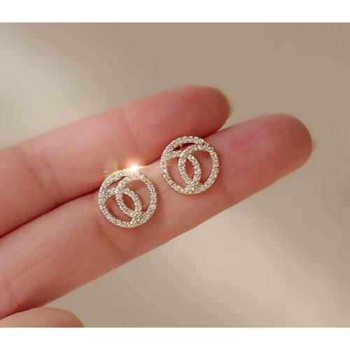 ZDMXJL 2021 New Fashion Womens Earrings Fine Simple Sweet Round Cute Earrings For Women Party Girl Jewelry Gifts Wholesale