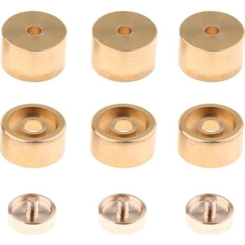 1 Set Trumpet Valve Finger Buttons Trumpet Parts Accessories Musical Instrument Accessories for Trumpet -Golden