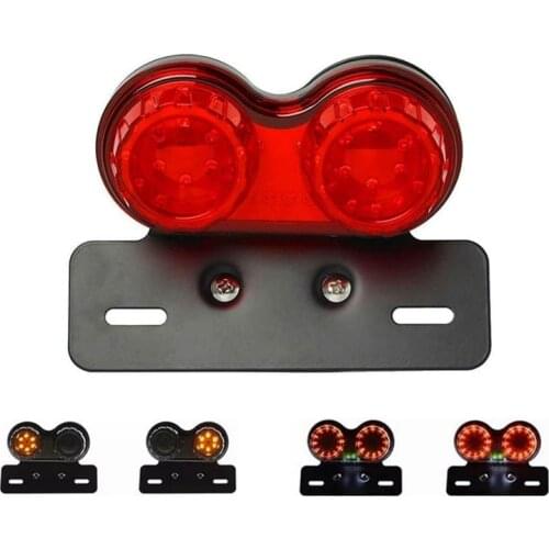 1PC Motorcycle RED Brake Tail Rear Light Bulb for Harley Chopper Bobber Custom 12V Cafe Racer Motorbike Turn Signal Brake Lights