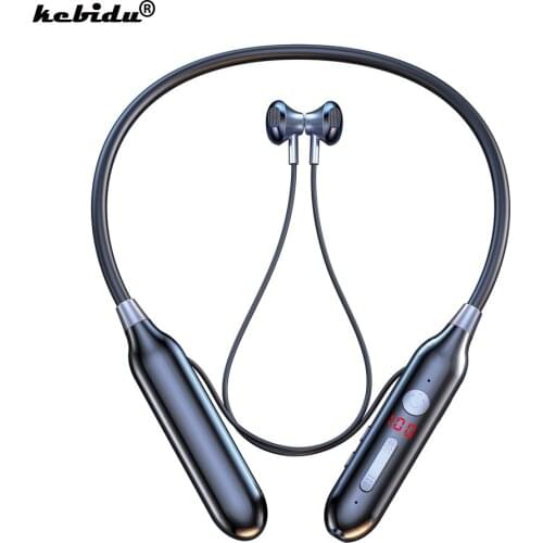 100 Hours Bluetooth Wireless Earphone Headset Magnetic Neckband Sports Running Bass In Ear Waterproof Noise Canceling Headphone