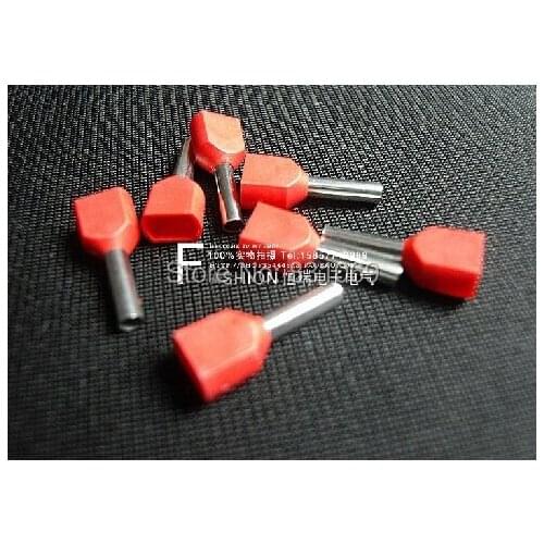 1000pcs/Lot TE2510 14 AWG 2.5mm2 Pre-Insulated Terminals Wire Ferrules End Sleeve
