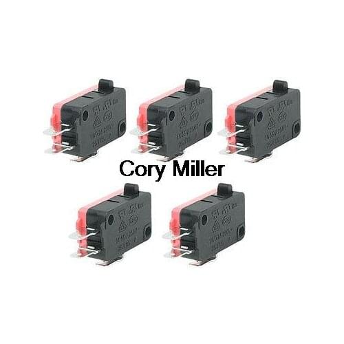 1NO 1NC 1COM Electric Actuator Micro Switch 16A 250VAC 4A 250VAC V-15-1C25