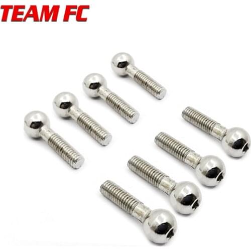 8Pcs HSP 1:10 RC car 02152 M5 Metal Ball-Head Screw or Nut For 1/10 1:10 RC Model Car 94122 94166 94155 94177 94188 S4