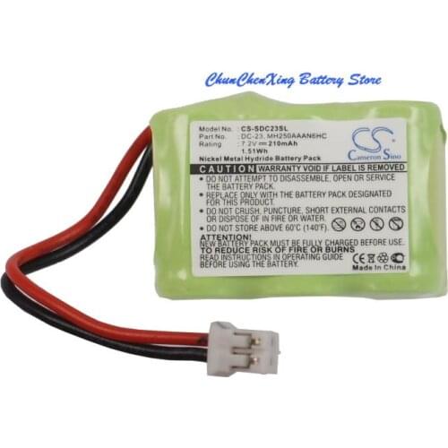 Cameron Sino 210mAh Battery 650-104, DC-23, MH250AAAN6HC, SDT00-11911 for KINETIC MH250AAAN6HC, For SportDog SD-800