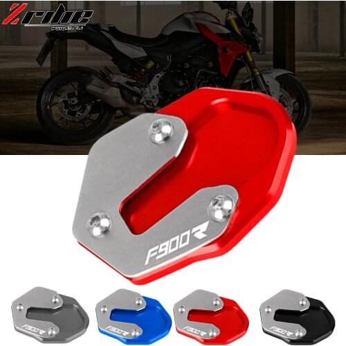 Motorcycle Accessories Aluminum Foot Stand Enlarge Side Extension Plate Kickstand For BMW F900R F900XR F900 R XR 2019 2020 2021